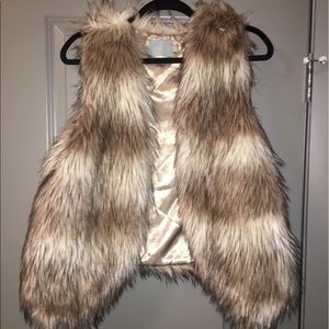 Faux fur vest